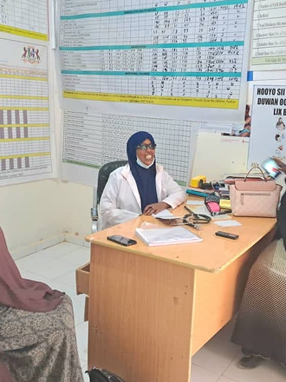Health outreach visit for women in the Karkaar region